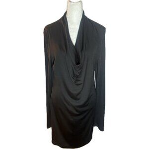 Helmut Lang Black Long Sleeve Dress